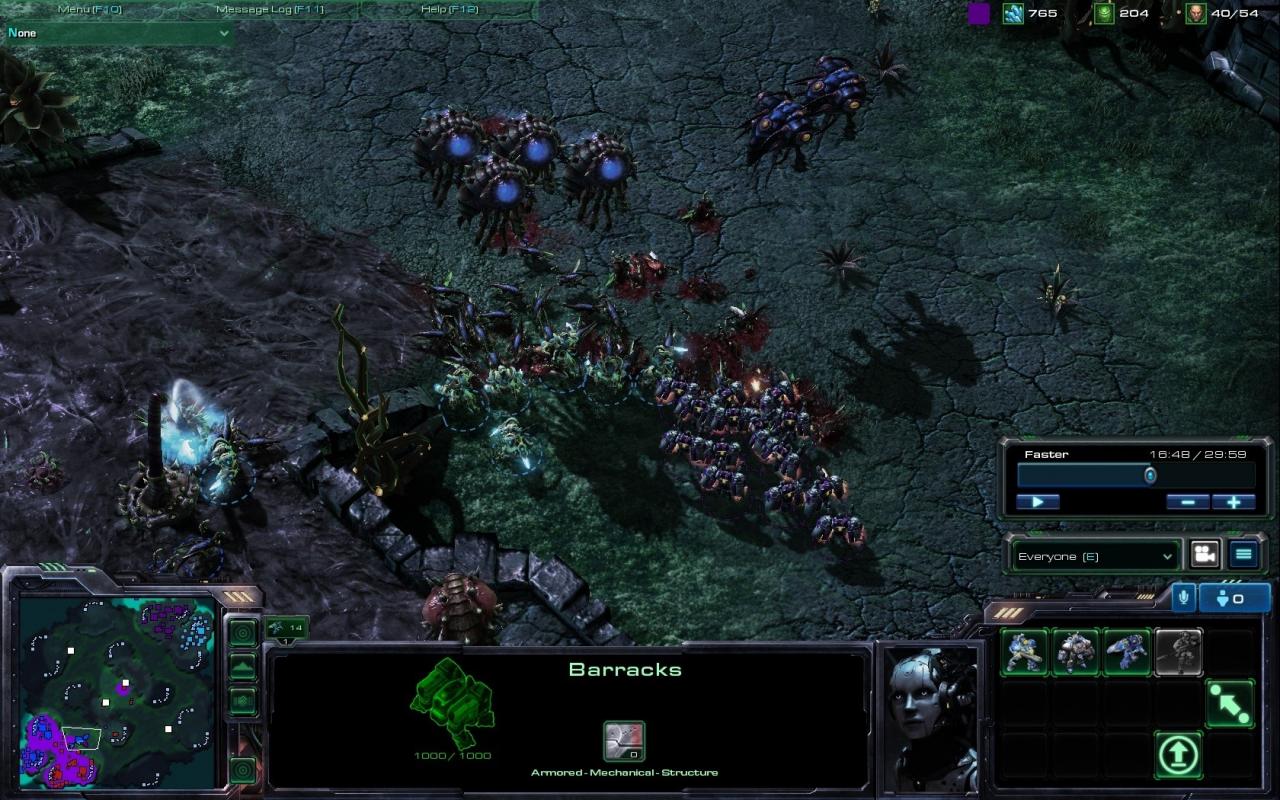 [21/02/2010] Rush kontern in StarCraft 2 - Der Feind wähnt sich in Sicherheit, glaubt er doch tatsächlich mit einem frühen Rush den Sieg davonzutragen. Umso größer dann die Schmach, als er beim ersten Angriff alles verliert und anschließend einen verhängnisvollen Konter einfährt. Haha!