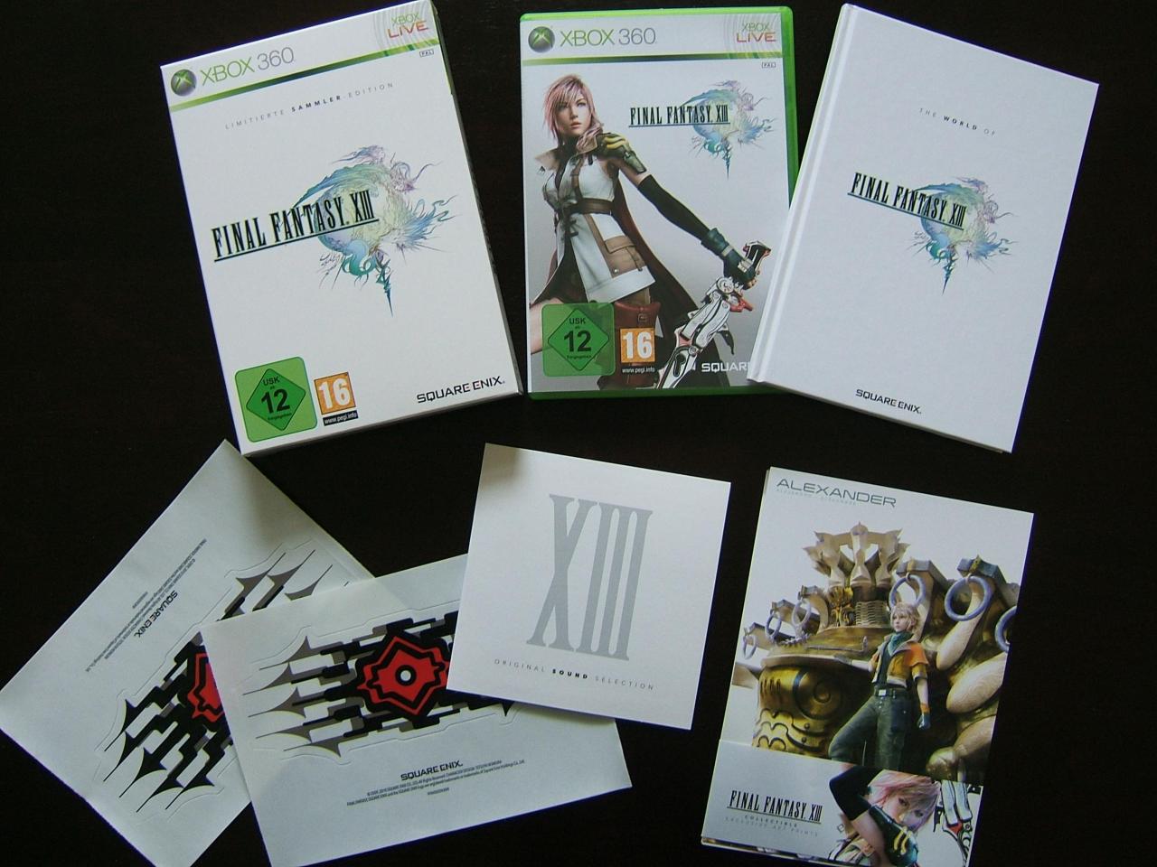 [06/03/2010] Platz 12: Final Fantasy 13 Collector's Edition mit einer Soundtrack-CD, Buch 