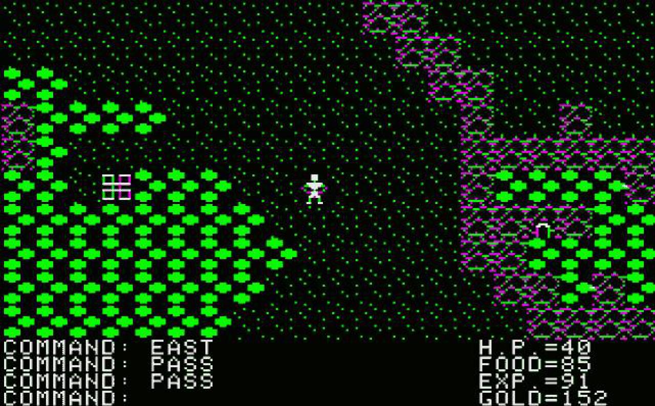 [23/03/2010] So sah der Ursprung des Rollenspiel-Genres aus: Das originale Ultima aus dem Jahre 1980.