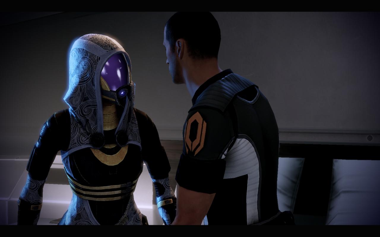[04/03/2010] Tali aus Mass Effect wirkt unglaublich zerbrechlich, den Beschützerinstinkt spricht sie also schon mal an. Ob sie auch eine Schönheit ist, weiß keiner - Commander Shepard findet sie auf jeden Fall sehr attraktiv.