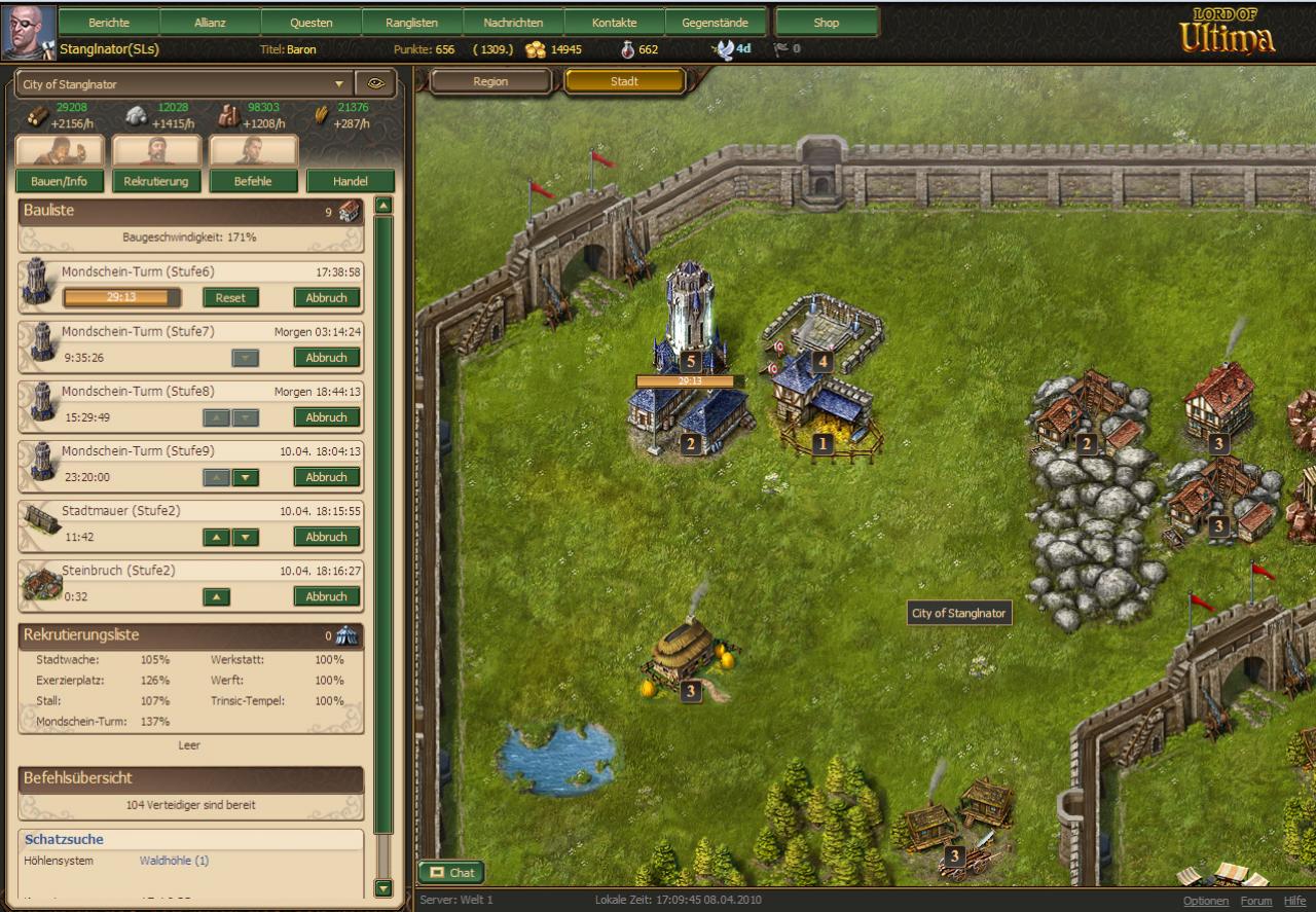 [08/04/2010] Im Gegensatz zu den Vorgängern ist der Browserspiel-Ableger Lord of Ultima kein Rollenspiel, sondern bietet euch Aufbaustrategie.
