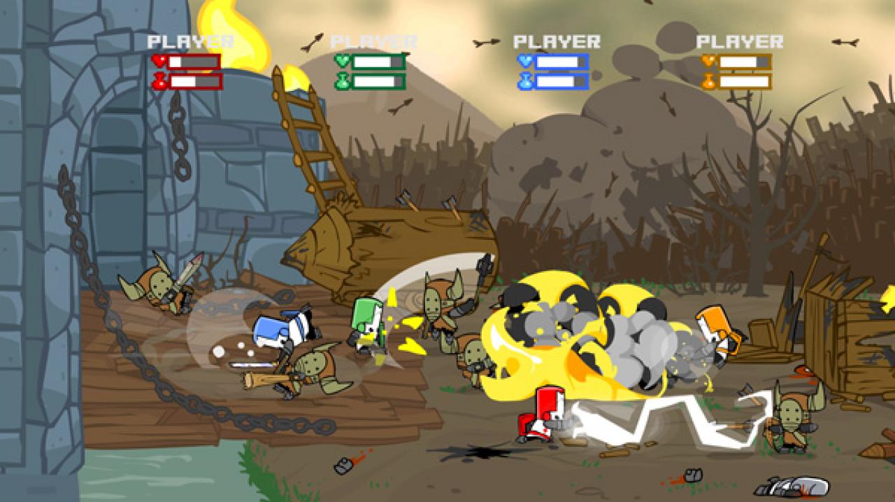 [20/04/2010] Castle Crashers - In diesem Prügel-Sidescroller werden vier Ritter entsandt um die vier entführten Prinzessinnen zurückzubringen. Schnappt euch also drei freunde, um wahlweise im Split-Screen oder online gemeinsam eure kleinen Ritter aufzuleveln, euch durch Gegnerhorden zu prügeln und die vier Prinzessinnen zu finden.