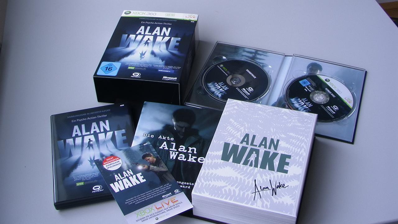 [14/05/2010] Platz 6: Die Alan Wake Collector's Edition erhielt 24 Stimmen (5,7%). Sie enthält exklusive Ingame Audiokommentare, ein 144 seitiges Buch 