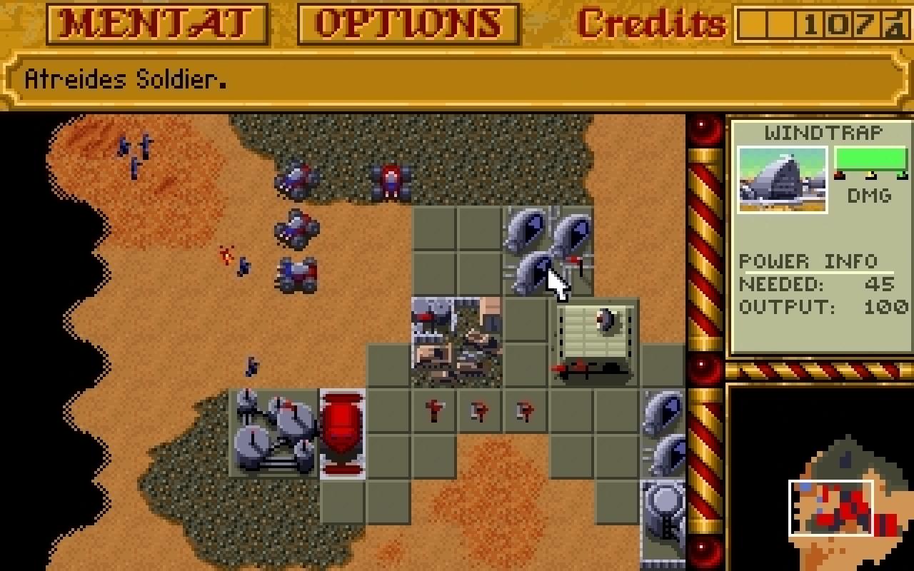 [04/05/2010] Die Minimap befindet sich in Dune 2 in der unteren rechten Ecke.