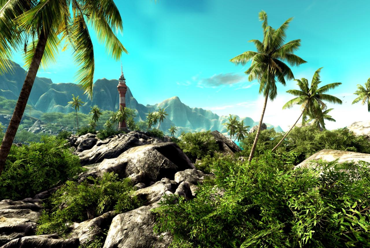 [30/06/2010] Crysis: Hier lernt ihr neben wunderschönen tropischen Landschaften auch eisige Szenarien kennen. Aliens frieren Teile der Insel zu!