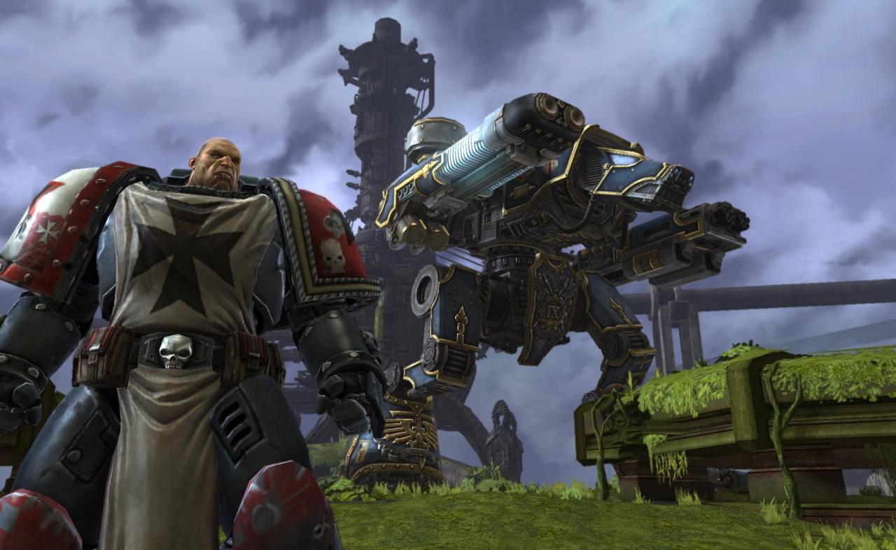 [15/06/2010] Und wieder eine zum Videospiel gewordene Tabletop-Umsetzung. In Warhammer 40.000: Space Marine trefft ihr als Space Marine auch Mechs auf dem Schlachtfeld. In der Strategie-Reihe Dawn of War könnt ihr diese aus der Vogelperspektive steuern.