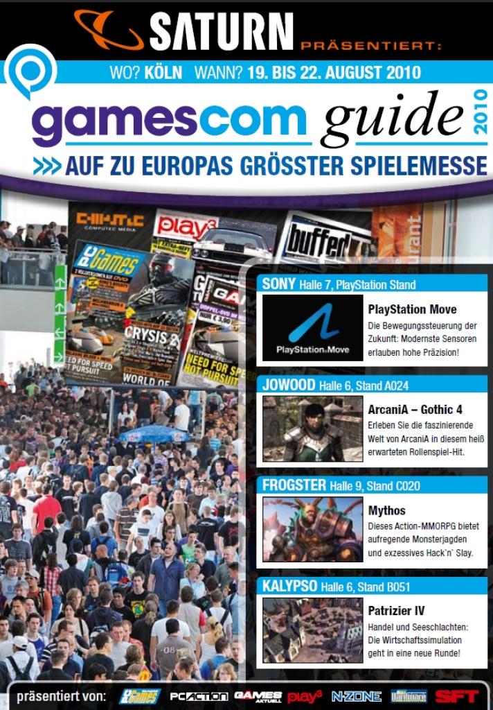 [23/07/2010] Liegt jeder PC Games bei: Der praktische Gamescom-Guide enthält unter anderem praktische Hallenpläne.