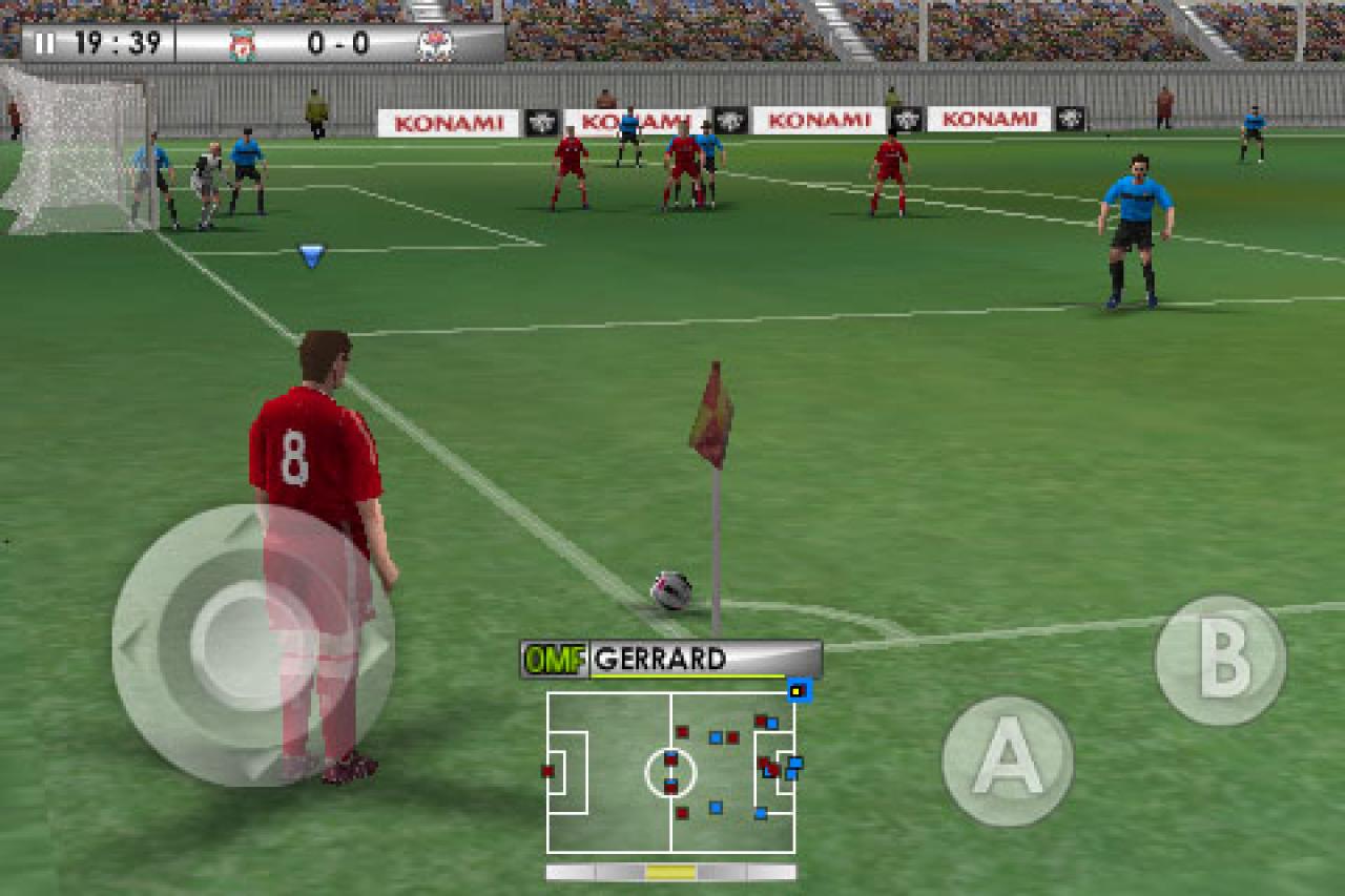 [30/07/2010] PES 2010 kann auch auf dem iPhone begeistern und sieht sehr schick aus.