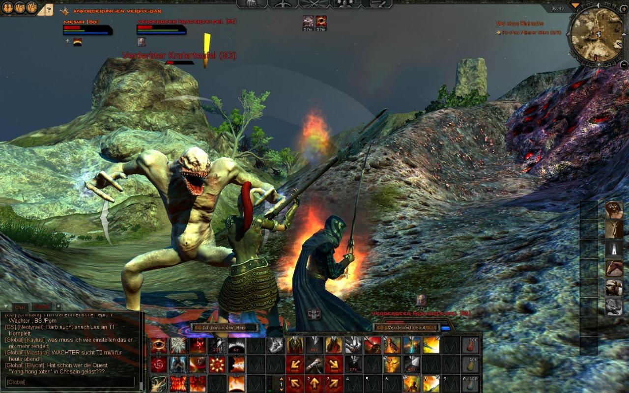 [15/07/2010] Age of Conan sollte im PVP mit Kriegsformationen auftrumpfen. Je nach Position der Spieler hätte man unterschiedliche Boni herausschlagen können. Leider konnte Funcom das Vorhaben aufgrund von technischen Beschränkungen nicht umsetzen.