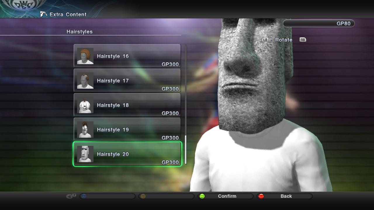 [18/08/2010] Selbst abgefahrenste Charaktere könnt ihr in PES 2011 erstellen.