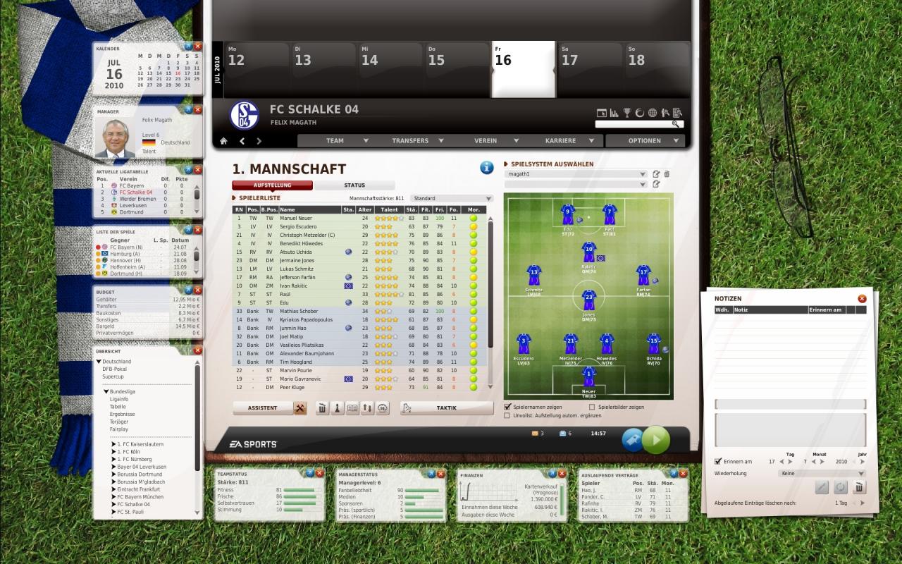 [12/08/2010] Mit der Fußball Manager-Reihe gehört der Bright Future GmbH, dem Marktführer im Bereich der Sport-Management-Simulationen in Deutschland.