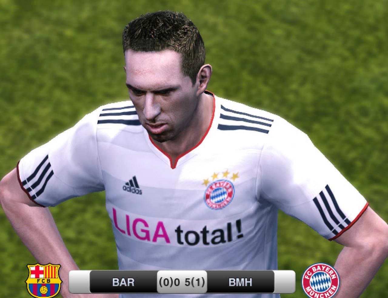 [15/09/2010] Ribéry in PES 2011 sieht realistisch aus.