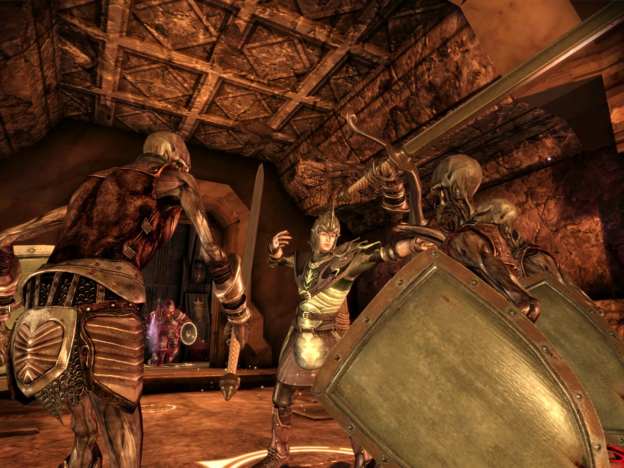 [30/09/2010] Dragon Age: Origins ist in Sachen Texturqualität ein zweischneidiges Schwert: Charaktere und Rüstungen sind gut aufgelöst, das gilt aber nicht für Hintergrundgrafiken.