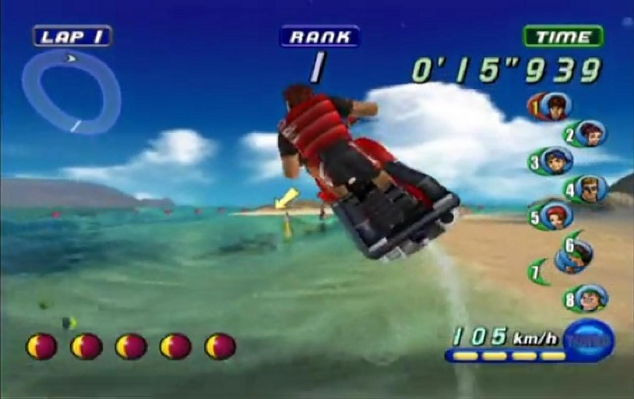 [04/09/2010] Wave Race! Jet-Skis, Wellen, Sonne, Strand und Meer! Wir knallen sofort unseren Game Cube raus und holen uns Super Mario Sunshine und Wave Race!