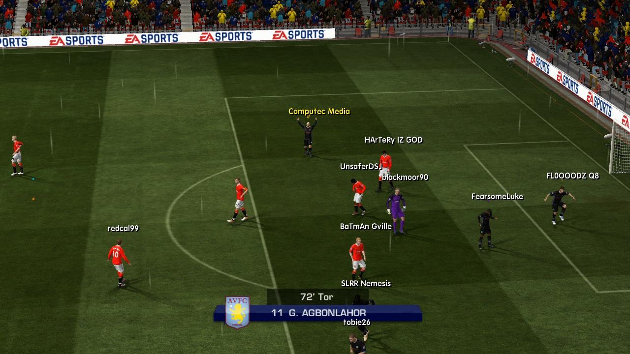 [01/10/2010] Platz 15: In Fifa 11 ist die ohnehin schon gute Grafik des Fußballspiels endlich auch auf dem PC angekommen. Die gelungenen Animationen lassen sogar das Pappaufsteller-Publikum vergessen machen. 9 Stimmen (0,8%) daher für Fifa 11.