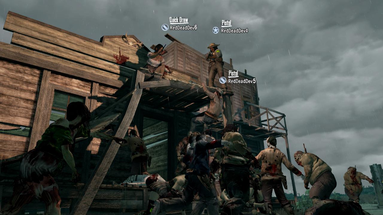 [21/10/2010] Im Multiplayer verteidigt ihr euch im Ansturm-Modus gegen immer stärker werdende Zombie-Horden.