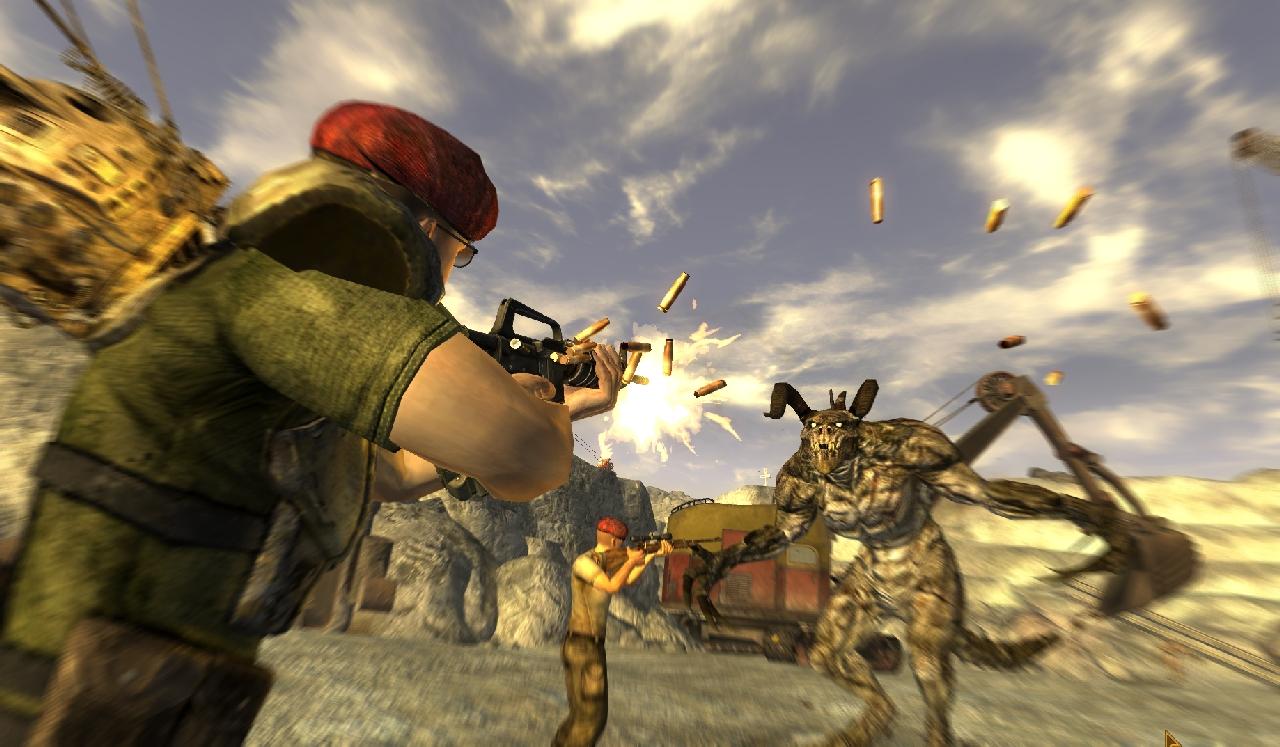V.A.T.S. ist Pflicht im Kampf gegen die Todeskrallen. In New Vegas wurde das Balancing von Fallout 3 stark verändert.
