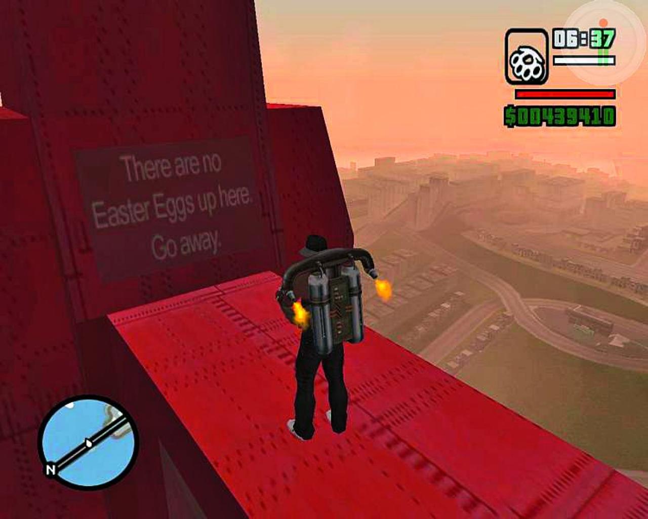[08/10/2010] GTA: San Andreas - witzig sind auch Anti-Easter-Eggs wie 