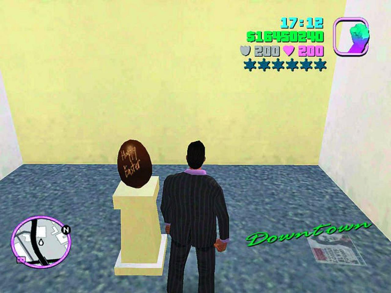 [08/10/2010] GTA: Vice City - Die GTA-Reihe ist bekannt für ihre zahlreichen Easter-Eggs. Hier in einer Kunst-Ausstellung in Vice City.