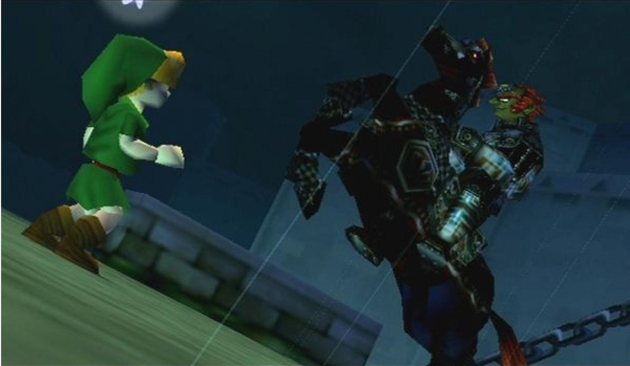 [29/10/2010] Auch das epische Finale des Klassikers The Legend of Zelda: Ocarina of Time hat sich im Kopf vieler Zocker festgebrannt. Im Duell bekommt es Link mit dem Hexenmeister Ganondorf zu tun. Schon nach einigen Treffern mit Pfeil und Bogen geht der Feind zu Boden, zumindest scheint es so. Doch als Link und Zelda flüchten wollen, erhebt sich das Böse erneut - und zwar in Form der mächtigen Bestie Ganon!