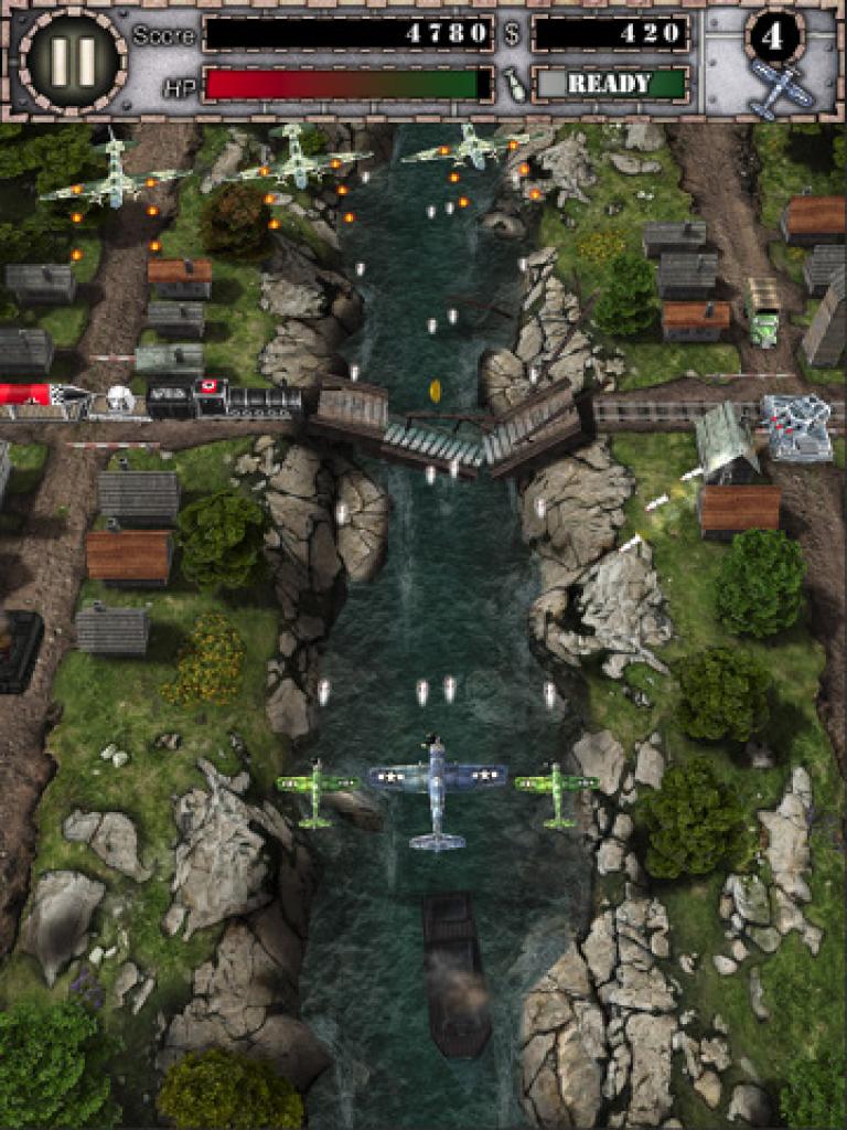 [24/11/2010] AirAttack (HD): Über den Wolken... räumt ihr ordentlich auf. Ausgelutschtes 2. Weltkriegs-Szenario, aber gute Steuerung und süchtig machendes Gameplay.