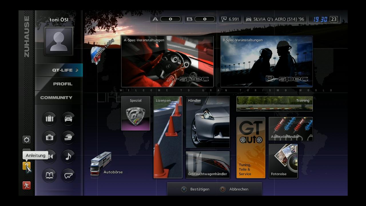 [24/11/2010] Cynamite.de erklärt das verwirrende Menü von Gran Turismo 5.