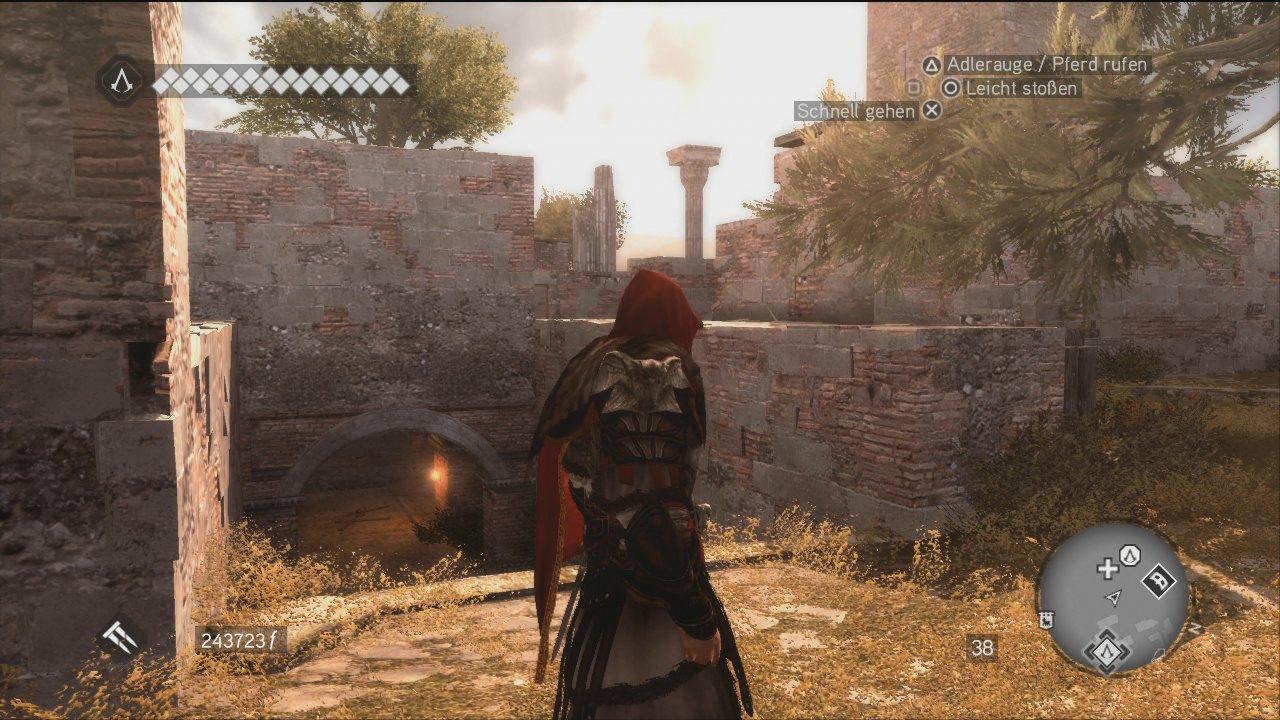 [17/11/2010] Den Standort des Schatzes von Romulus könnt ihr nun als gelbes Symbol auf der Karte sehen. Den Eingang zum Versteck seht ihr auf dem Bild.