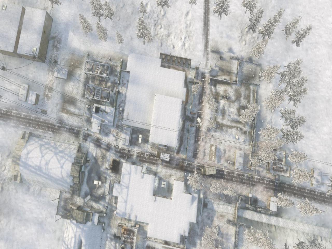 [25/11/2010] Grid ist ein kleines, arktisches Stadtgebiet mit zwei zentralen Gebäuden und offenen Feldern im Osten. Die Gefechte konzentrieren sich auf den Nahkampf und offene Kämpfe auf mittlere Distanz.