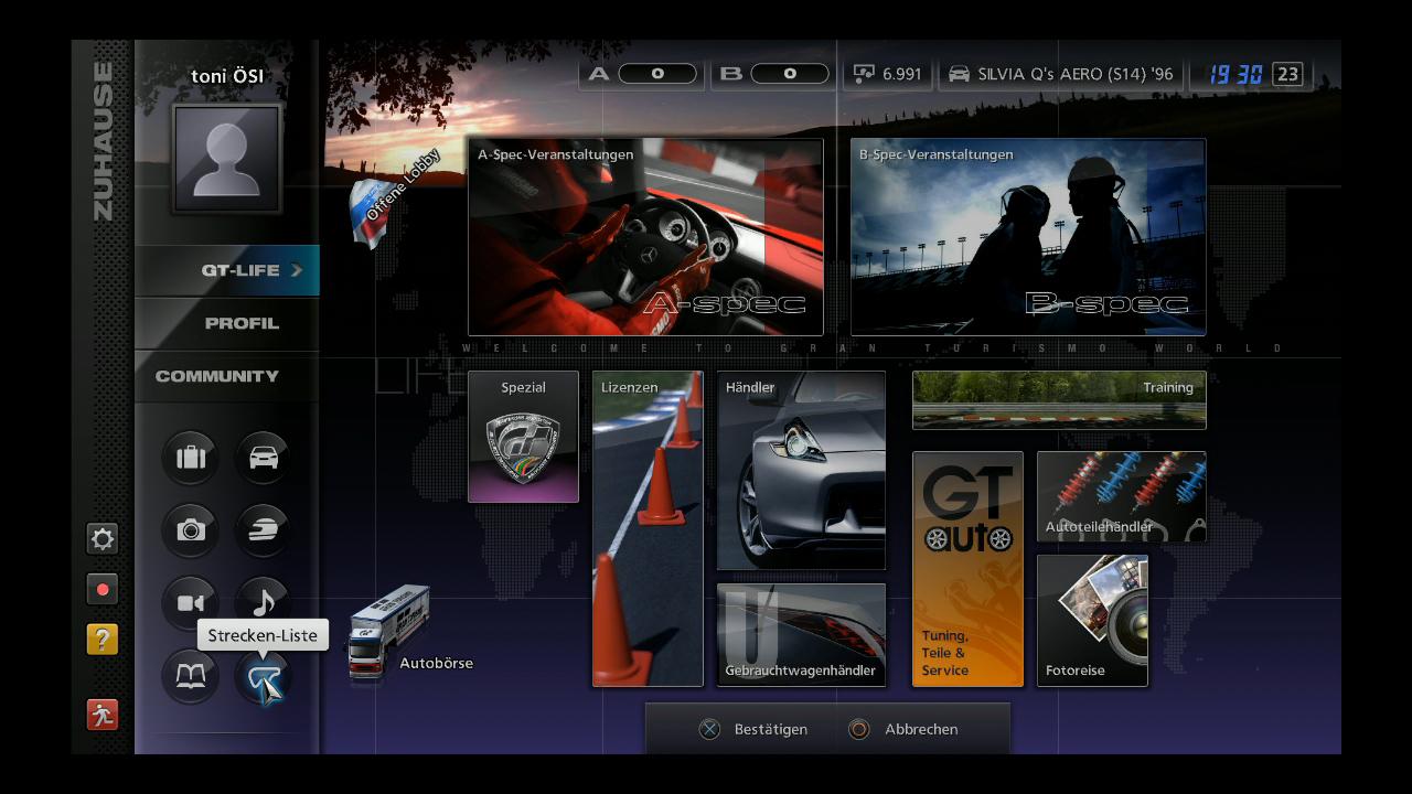 [24/11/2010] Museum-Bildschirm in Gran Turismo 5. 