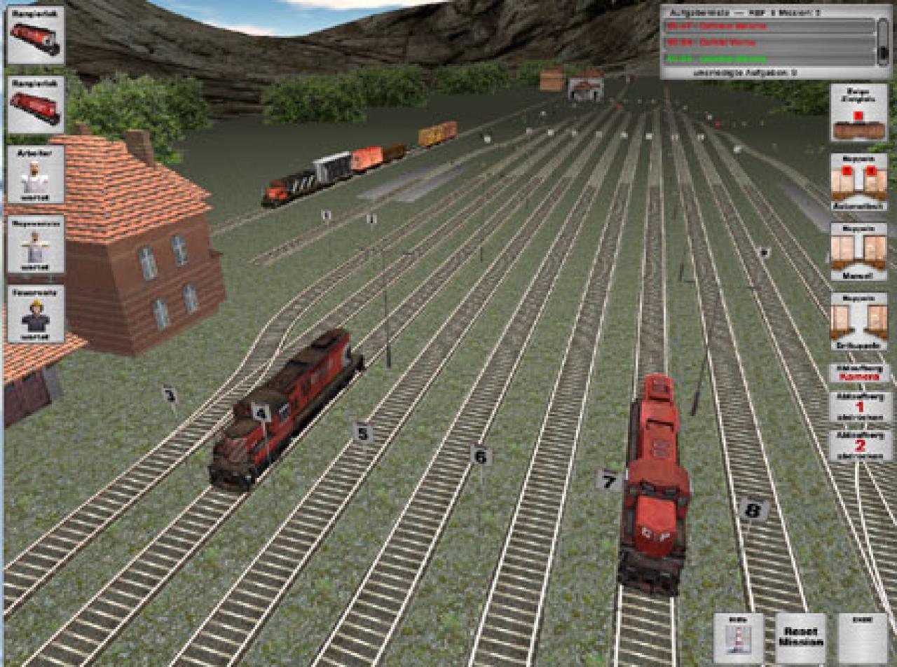 [04/11/2010] Rangieren ist wahrscheinlich eine der nervigsten Tätigkeiten für Lokomotivführer. Und genau deswegen macht man im Rangier-Simulator ein Spiel daraus?? Irgendwo fehlt uns ein Stückchen Logik - habt ihr das eventuell irgendwo rumliegen sehen??