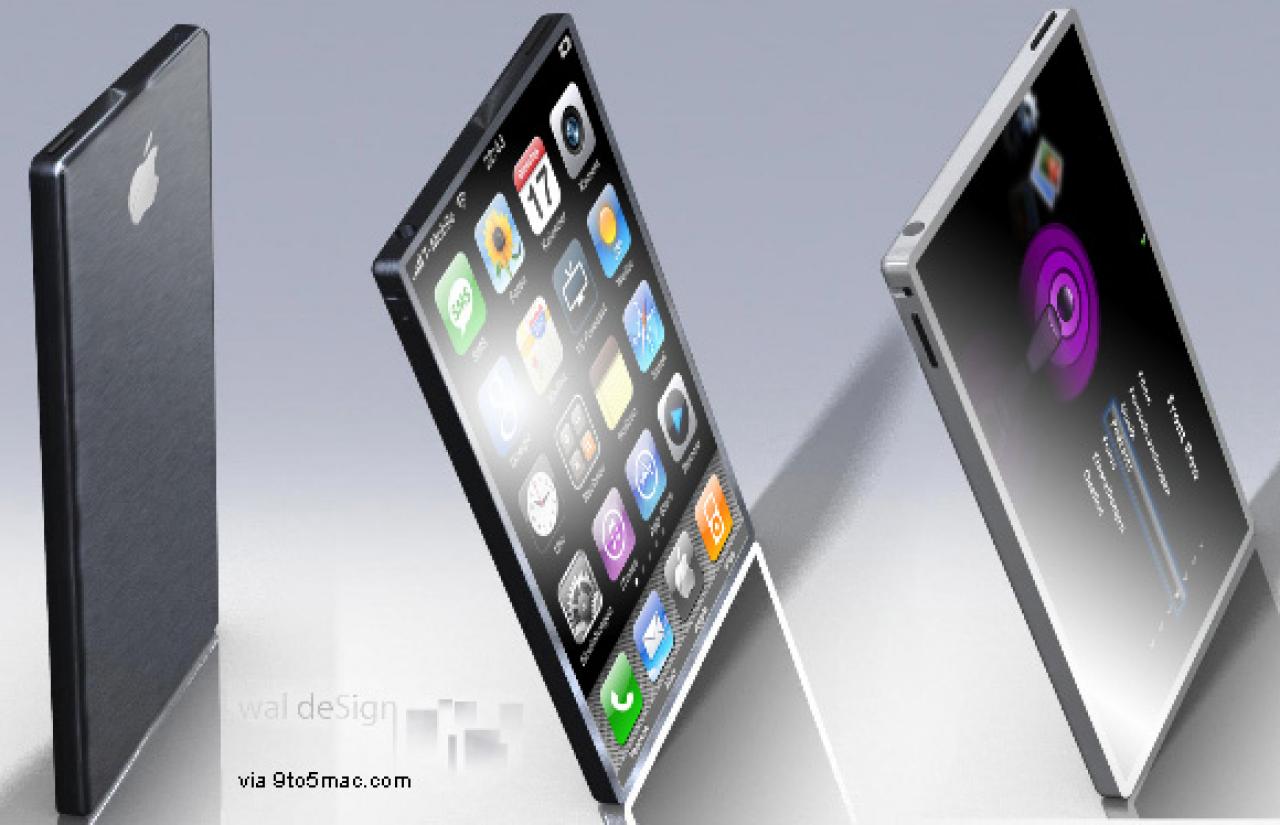 [15/11/2010] Dieses Konzept-Bild des iPhone 5 stammt von den Apple-Spezialisten bei 9to5mac.com und weist eine Besonderheit auf: Das Frontdisplay wird vollflächig verbaut, ein Home-Button an der gewohnten Stelle fehlt.