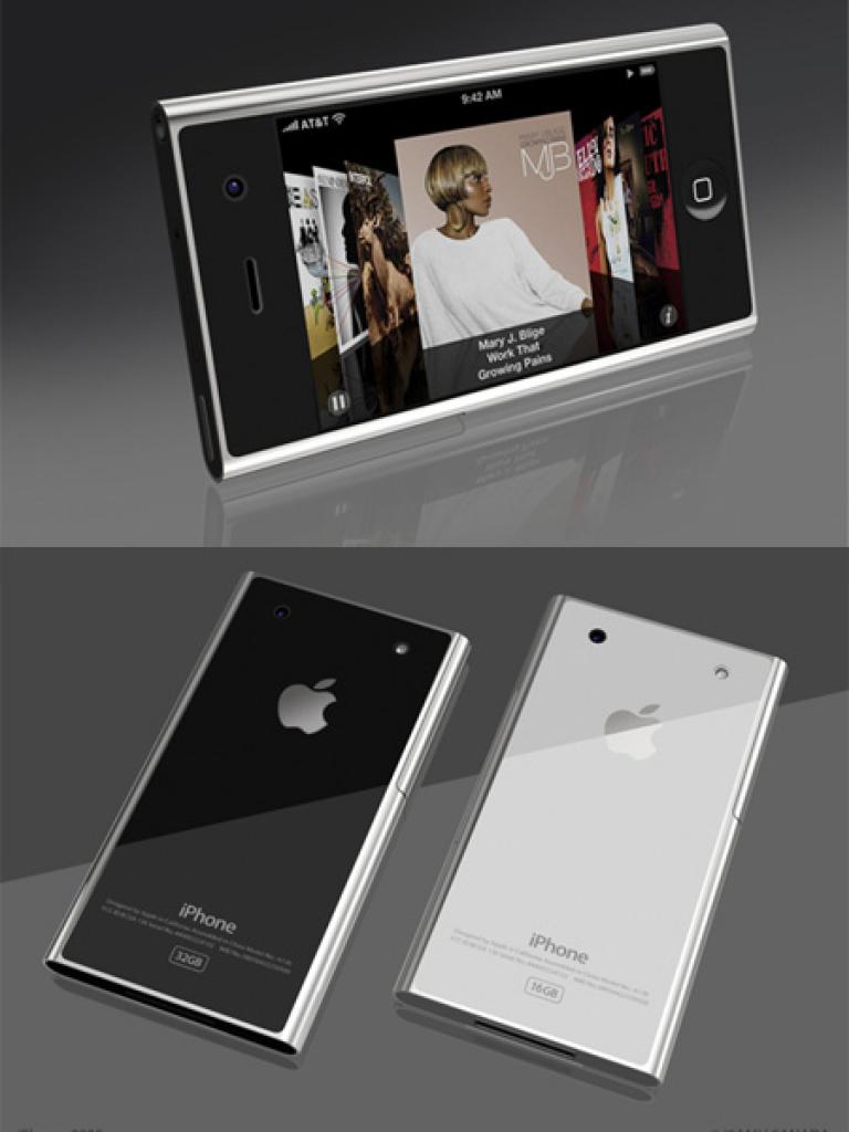 [15/11/2010] Auch in der Seiten- und Rückansicht wirkt die Idee von Aplle-Style sehr edel, ein Markenzeichen, das auch das iPhone 5 tragen dürfte.