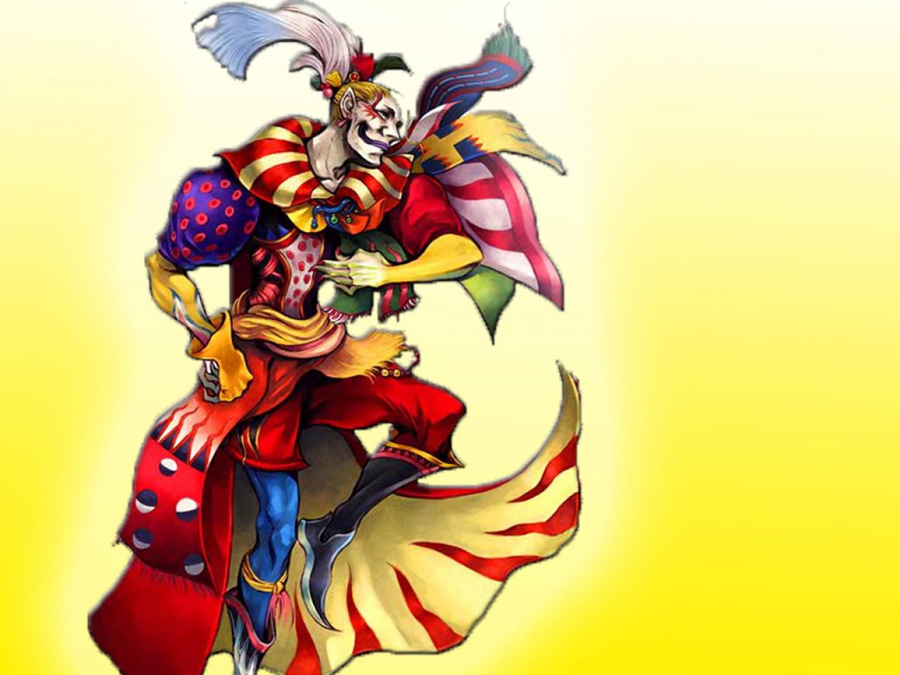 [02/12/2010] Kefka aus Final Fantasy - Noch so ein schräger Vogel in bunten Gewändern. Kefka miemt zwar den Bösewicht in Final Fantasy VI, sorgt allerdings mit seiner komödiantischen Art jede Menge Schmunzler. Ein durch und durch verdorbener Charakter.