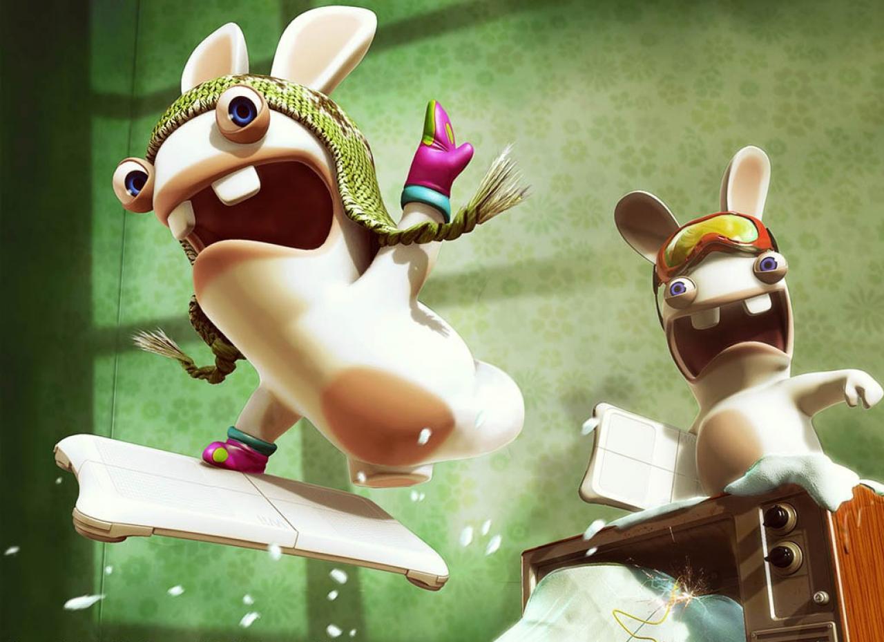 [02/12/2010] Rabbids aus Rayman Raving Rabbids - Sie sehen unheimlich süß und knuddelig aus, doch der erste Eindruck täuscht enorm. Die weißen Hasen sind in Wirklichkeit kleine Teufel, die lauter Schabernack im Kopf haben. Ein Beweisfoto findet ihr oberhalb dieser Zeilen.