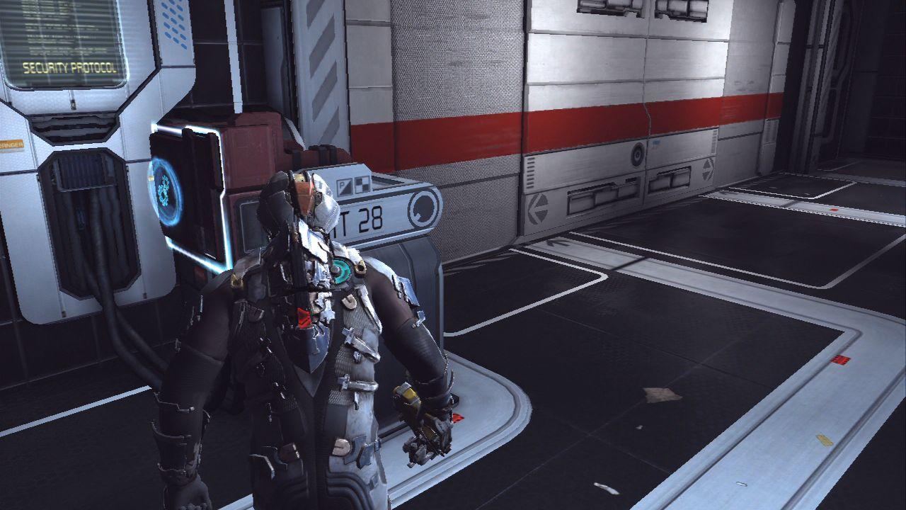 [14/01/2011] Komplettlösung zu Dead Space 2 mit Tipps, Tricks, Cheats: Um aus diesem Raum zu entkommen, müsst ihr die Tür hacken.