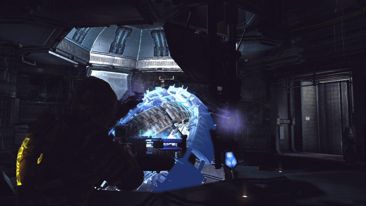 [14/01/2011] Komplettlösung zu Dead Space 2 mit Tipps, Tricks, Cheats: Ihr müsst schnell alle Platten von der Decke ziehen, setzt dafür die Stase bei den rotierenden Ringen ein, um es zu schaffen.