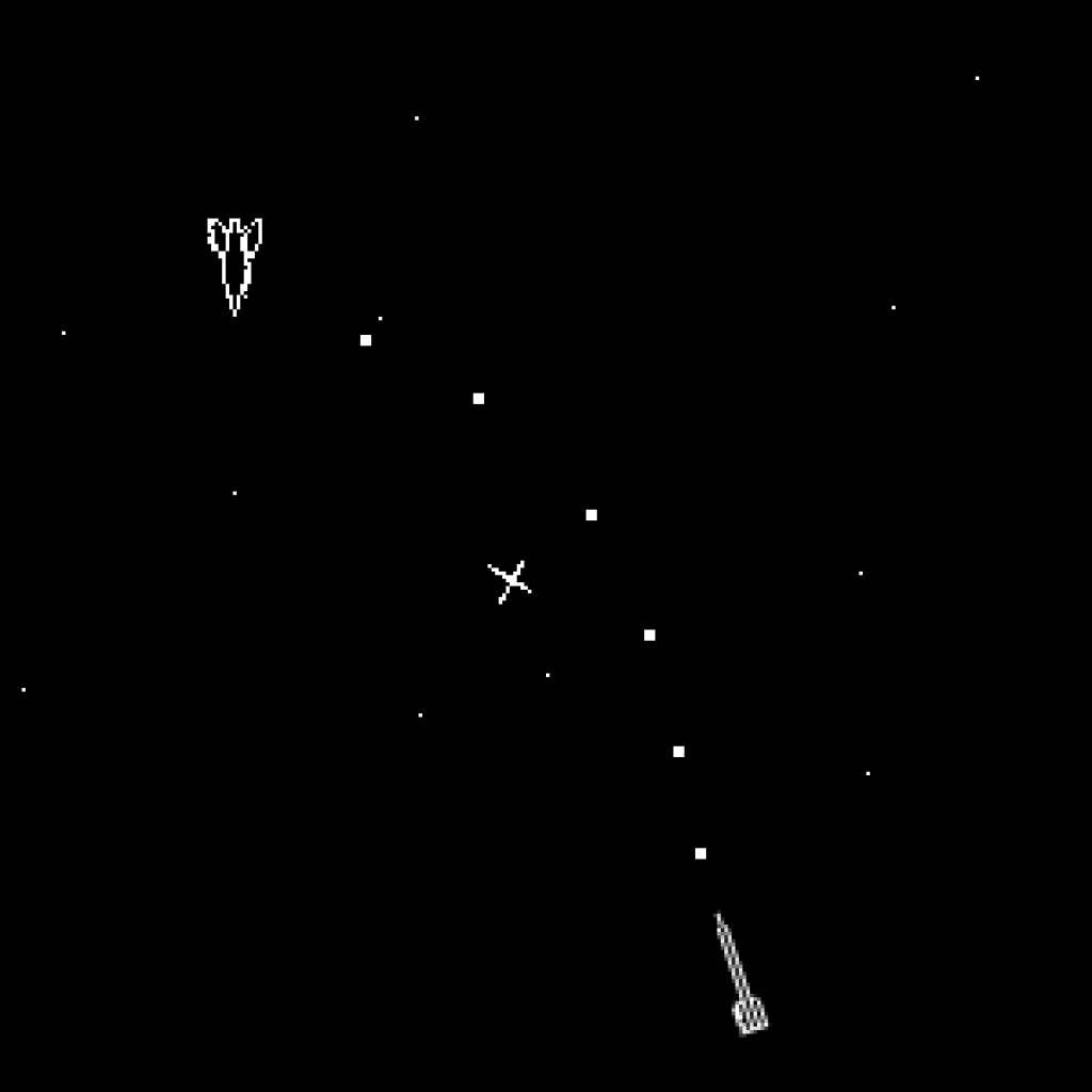 [21/01/2011] Original: So hat Spacewar! 1961 auf dem PDP-1 ausgesehen (1)