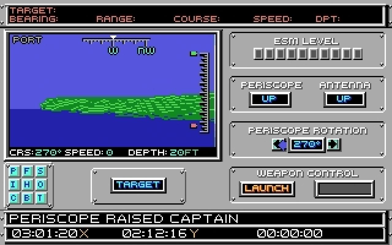 [16/02/2011] 688 Attack Sub Amiga Ingame 1990