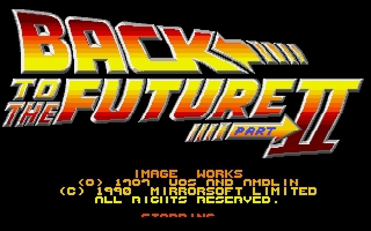 [16/02/2011] Back to the Future Part II Amiga Startbildschirm 1990 