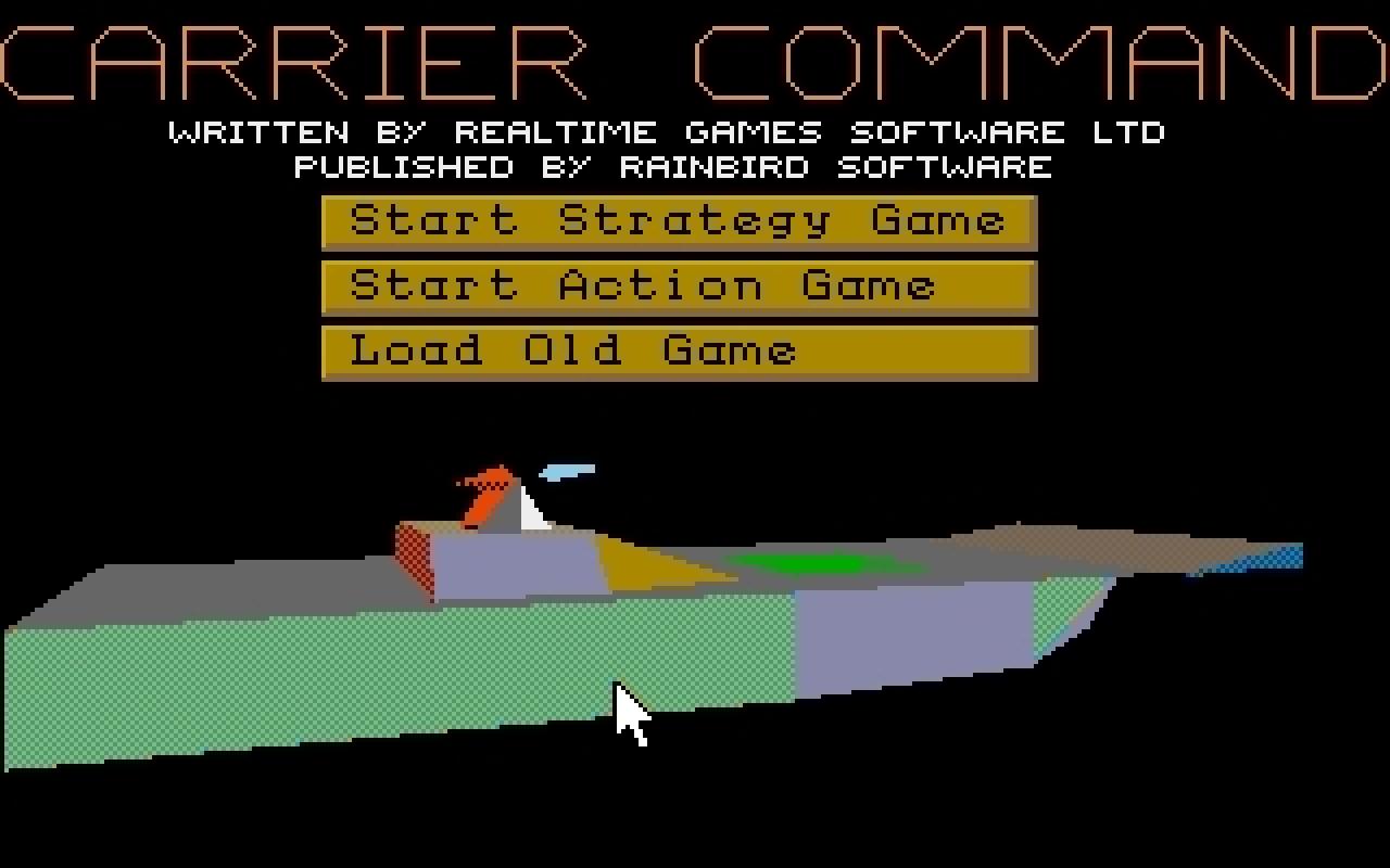 [16/02/2011] Carrier Command Amiga Startbildschirm 1988