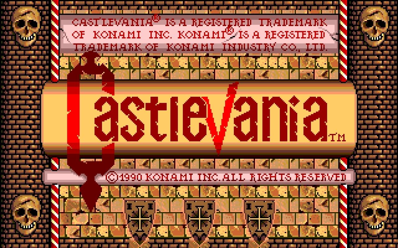 [16/02/2011] Castlevania Amiga Startbildschirm 1990 