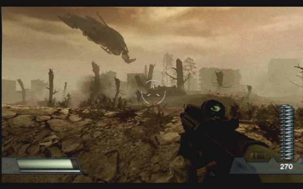 [03/02/2011] Die düstere Umgebung war damals schon beeindruckend. Darauf haben die Nachfolger aufgebaut. Im Bild: Killzone 1