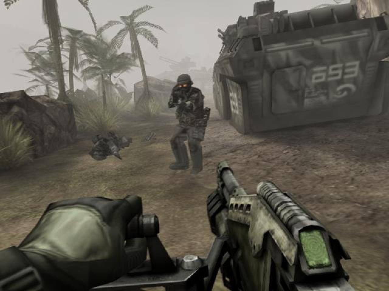 [03/02/2011] Ein großes Schnellfeuergewehr war schon im ersten Teil eine wichtige Waffe... Im Bild: Killzone 1