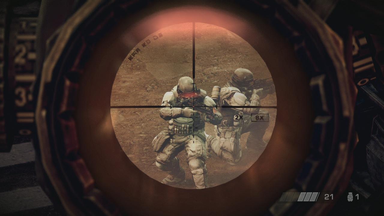 [03/02/2011] ...doch kein Vergleich zu Killzone 3. Hier hat man deutlich mehr Übersicht während man das Scharfschützengewehr bedient. Im Bild: Killzone 3