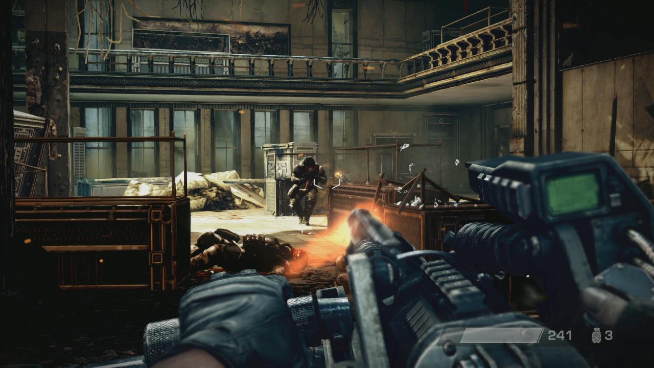 [03/02/2011] Und in Killzone 3 wurde daraus sogar eine Mini-Gun! Im Bild: Killzone 3