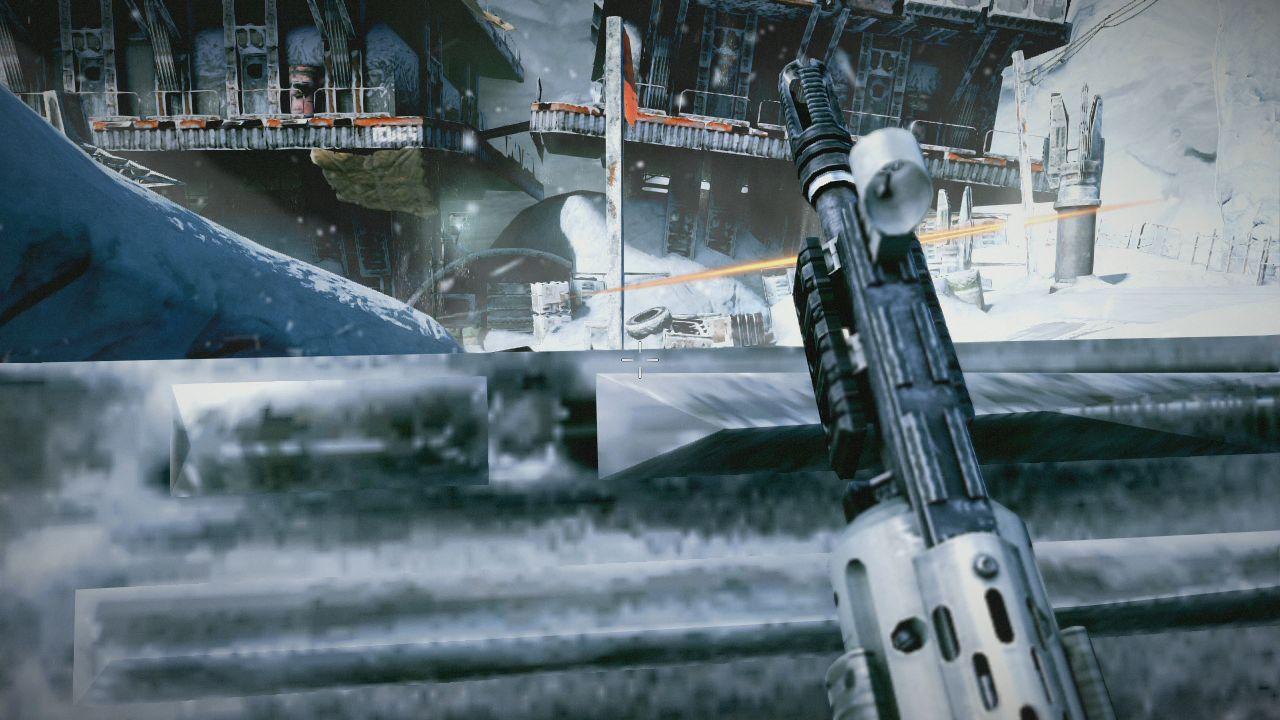 [23/02/2011] Deckung: In Killzone 3 ist es sehr wichtig, bei den Schusswechseln in Deckung zu gehen, da man nur wenig Treffer aushält. Deckung bieten euch beispielsweise kleine Mauern. Um in Deckung zu gehen, müsst ihr bei einer Mauer einfach L2 drücken. Ihr könnt auch, wenn ihr auf eine Mauer zu rennt, in eine Deckung reinrutschen. Das ist sehr praktisch, wenn ihr gerade unter Beschuss seid. Desweiteren sollte eure Deckung möglichst am Rand eines Schusswechsels sein, damit ihr die Feinde möglichst vor euch habt und ihr nicht von der Seite oder von hinten attackiert werden könnt.