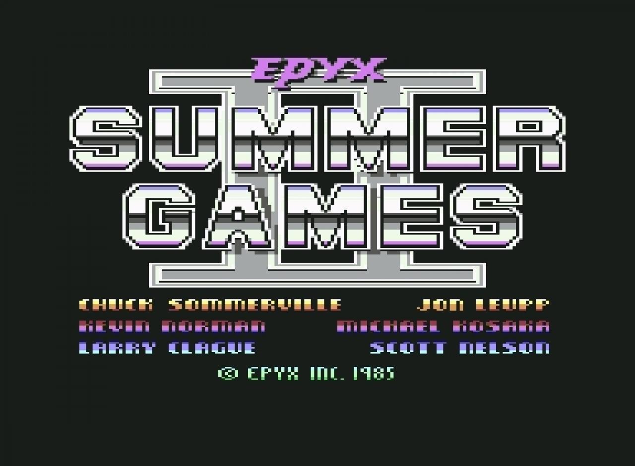 [10/02/2011] Summer Games II 1985 Startbildschirm