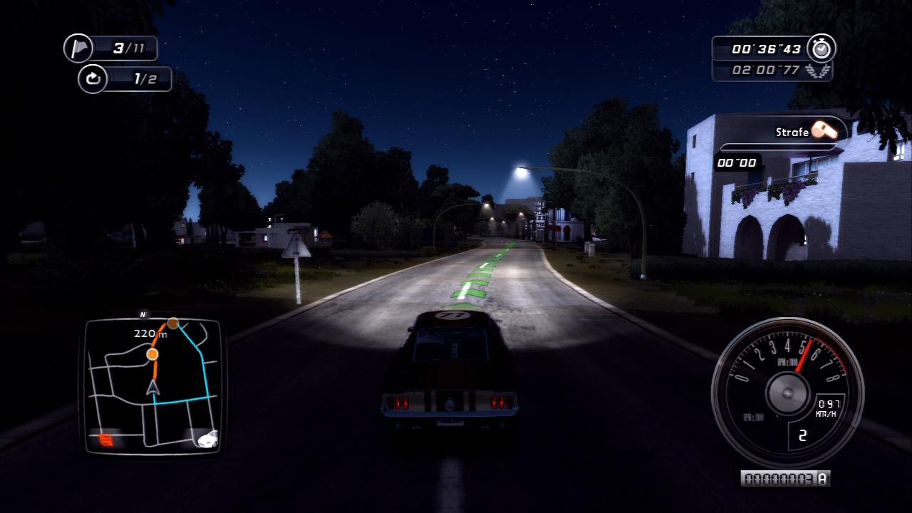 [04/02/2011] ... doch Gewinner ist in diesem Fall die Xbox 360. Hier wirkt es richtig düster und man bekommt Lust, der Nacht entgegen zu fahren. Im Bild: Die Xbox 360-Version