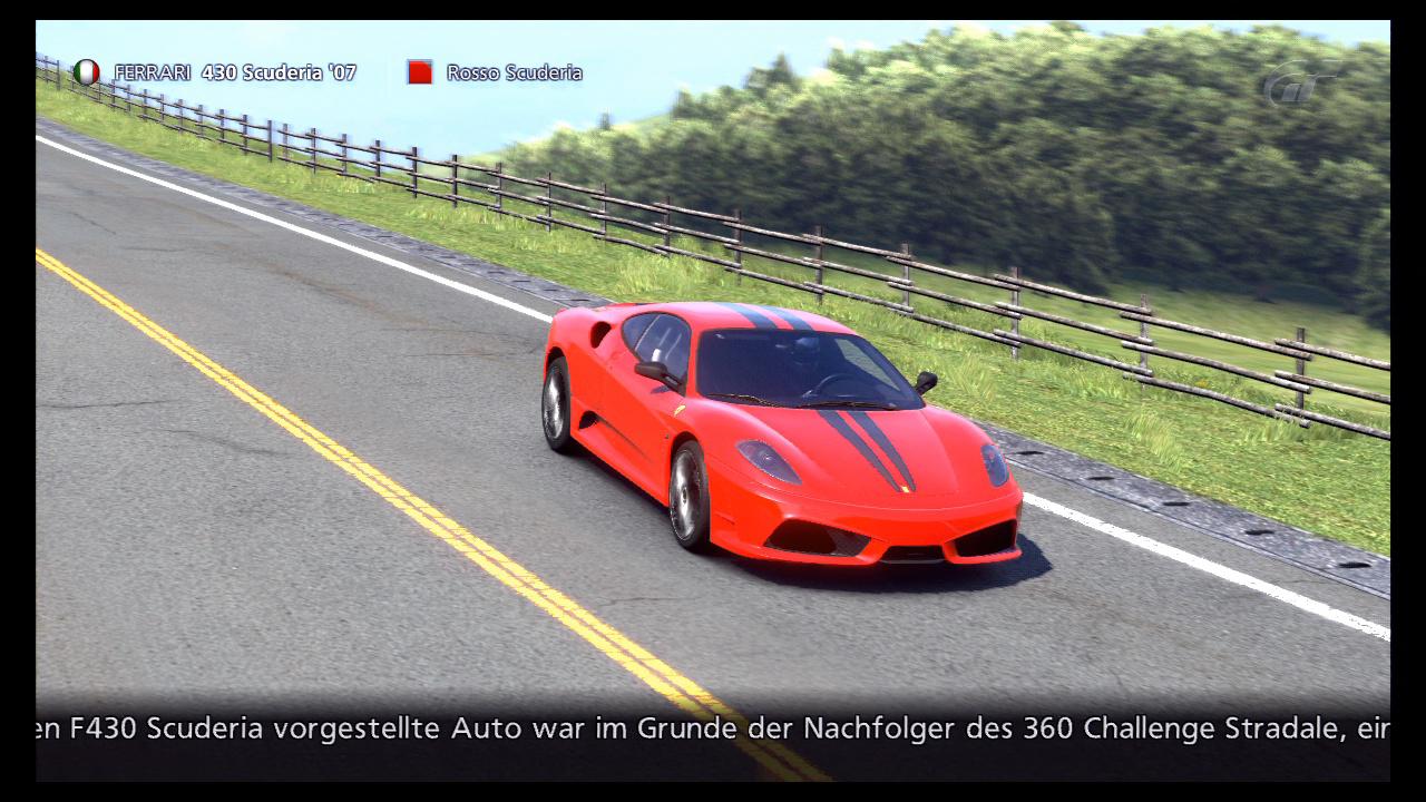 [08/02/2011] Auto: Ferrari Scuderia 430 Spiel: Gran Turismo 5