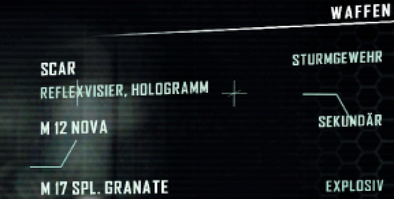 [30/03/2011] Ihr könnt im Multiplayer-Modus aus zwölf Hauptwaffen, vier Pistolen und vier Explosionswaffen wählen.